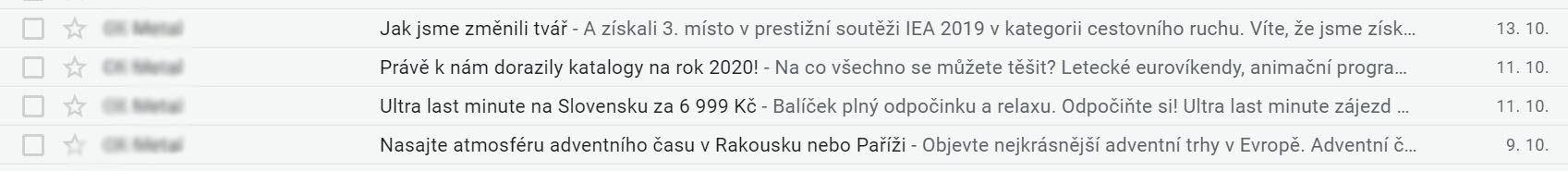 Nejčastější chyby v e-mailingu - nezapomínejte na preheader